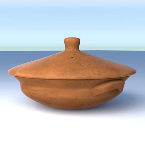 Ancient etruscan lopas (terracotta pan/pot) for cooking/stewing preview image